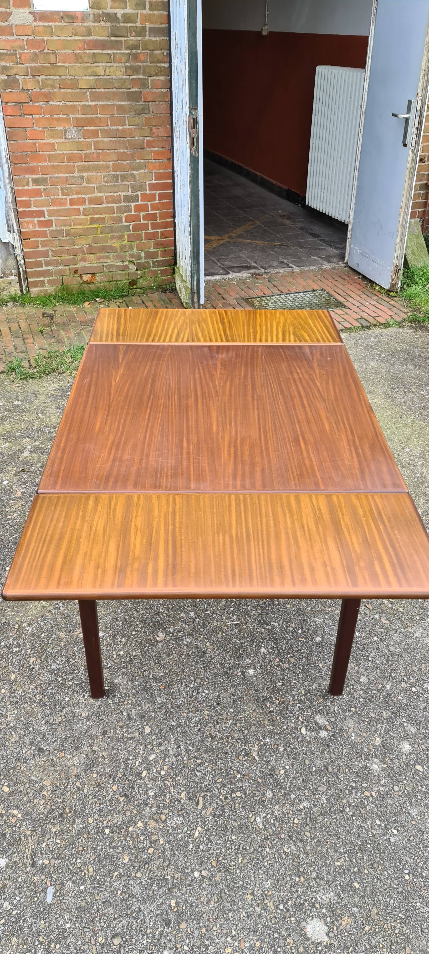 Vintage teak extendable dining table