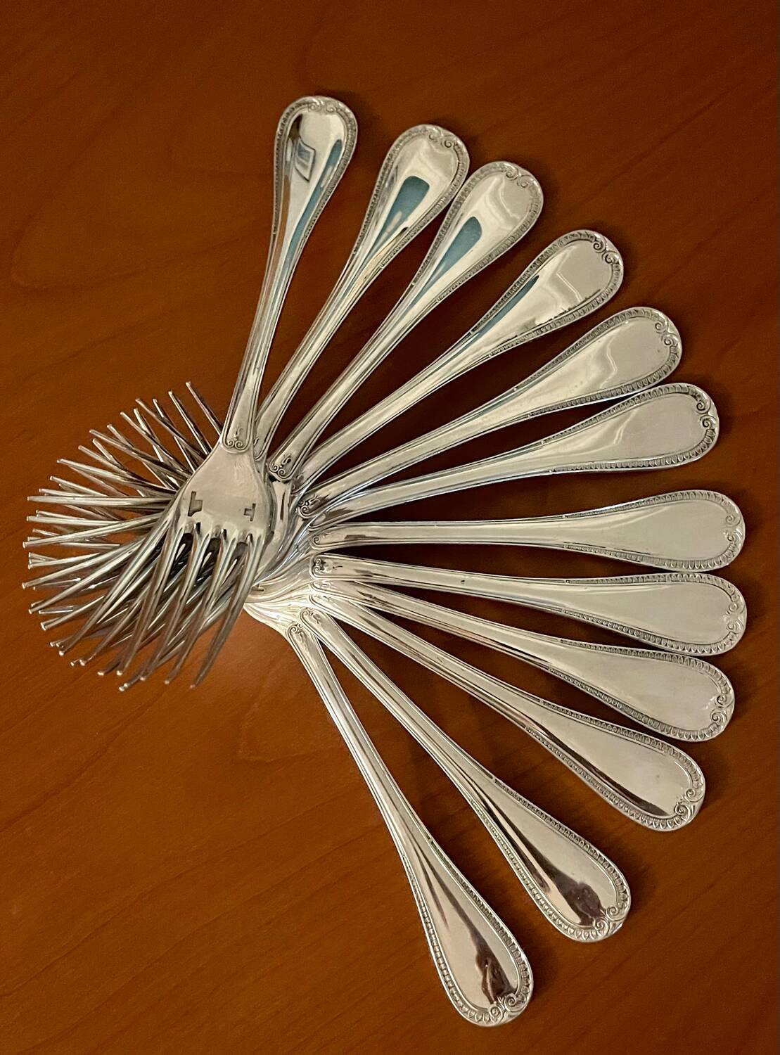 Christofle Malmaison 49-piece cutlery set for 12 people, excellent condition
