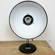 Vintage black enamel table photo lamp, 1950s