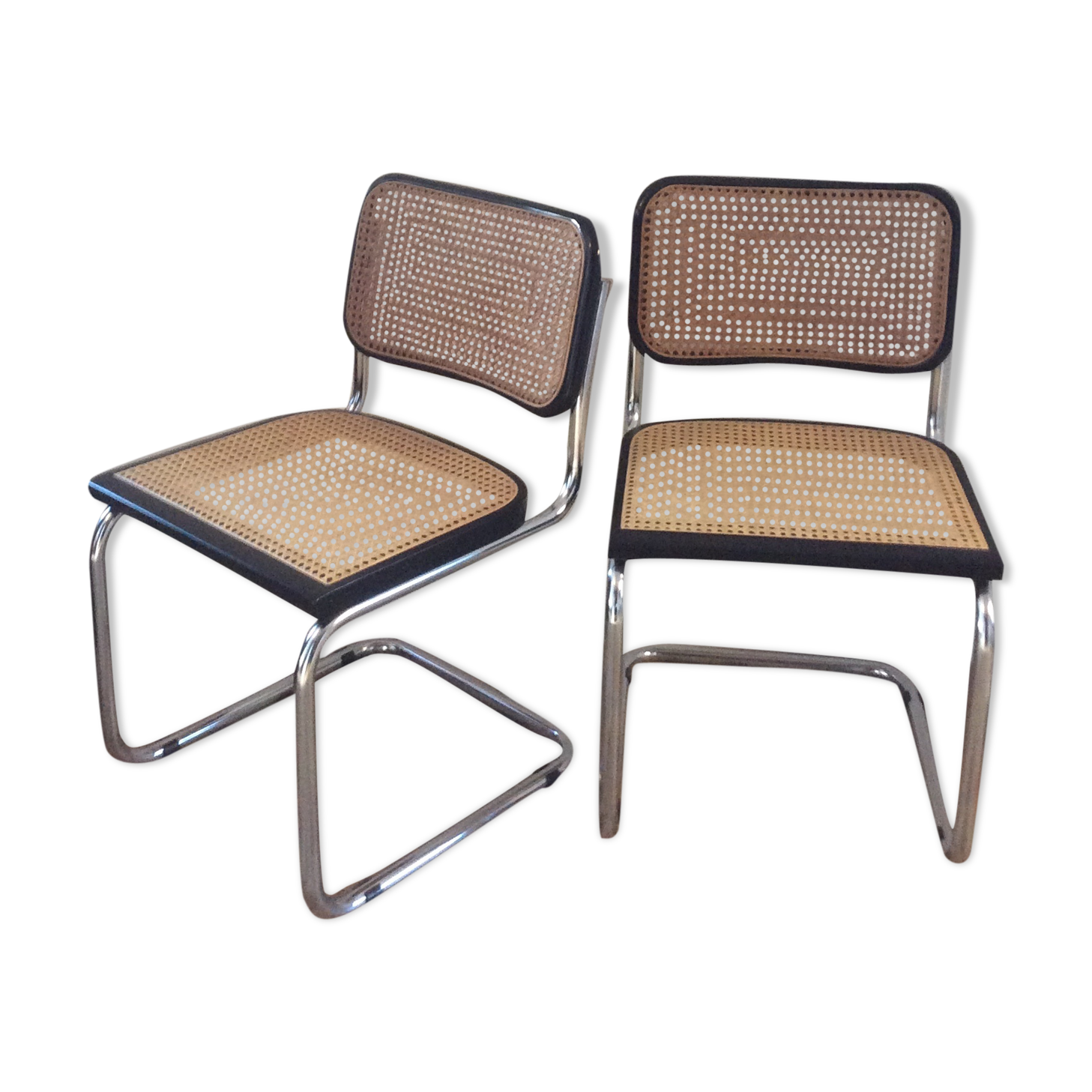 Pair of chairs Marcel Breuer Cesca B32