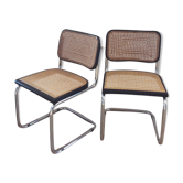 Pair of chairs Marcel Breuer Cesca B32