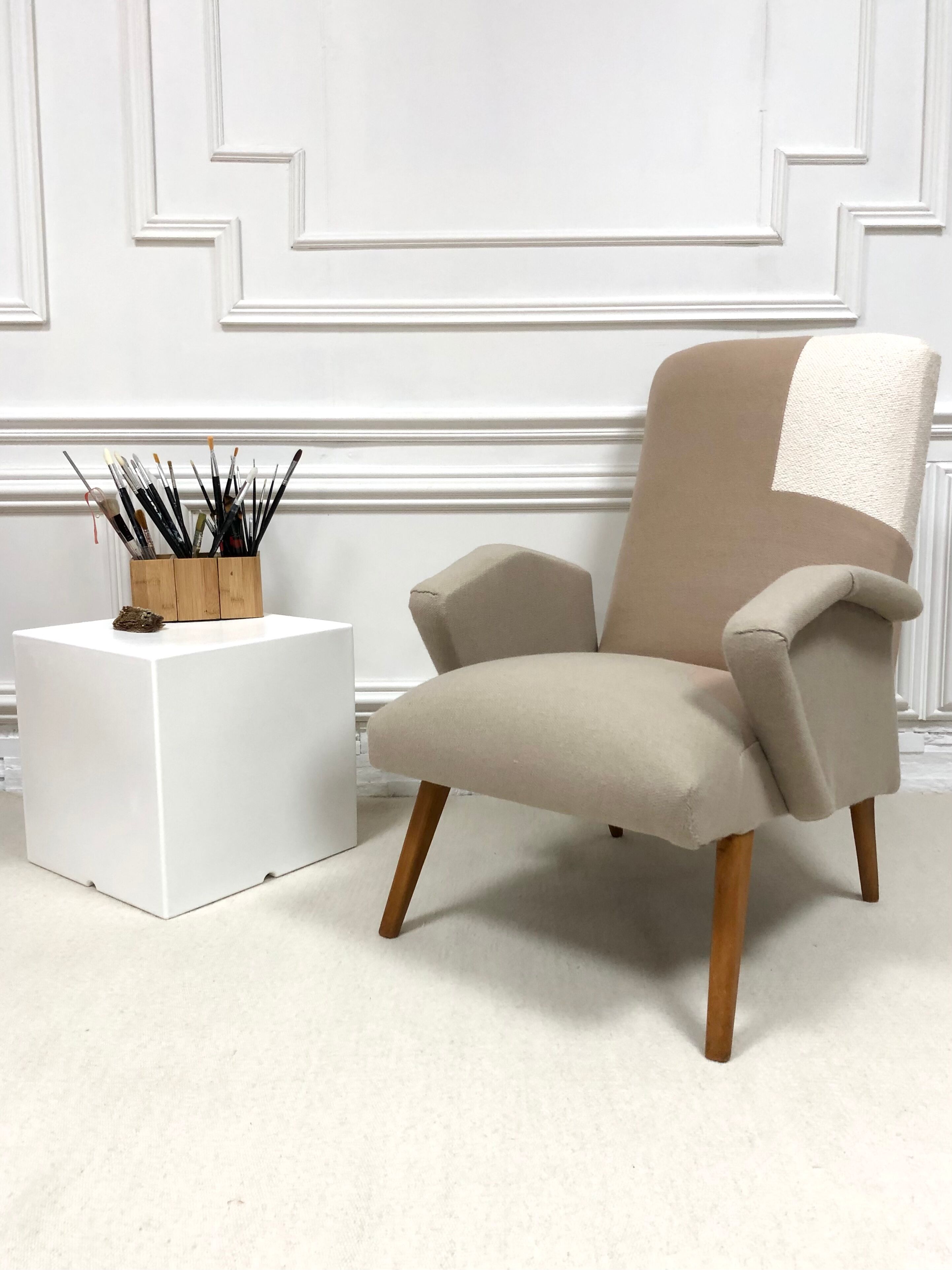 Restored Scandinavian vintage armchair