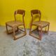 Ensemble de 2 chaises de salle à manger Emile & Walter Baumann, 1960