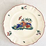 Sarreguemines dish, Chinese scene motif