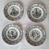 Series of 12 plates "The World's Fair of 1889"