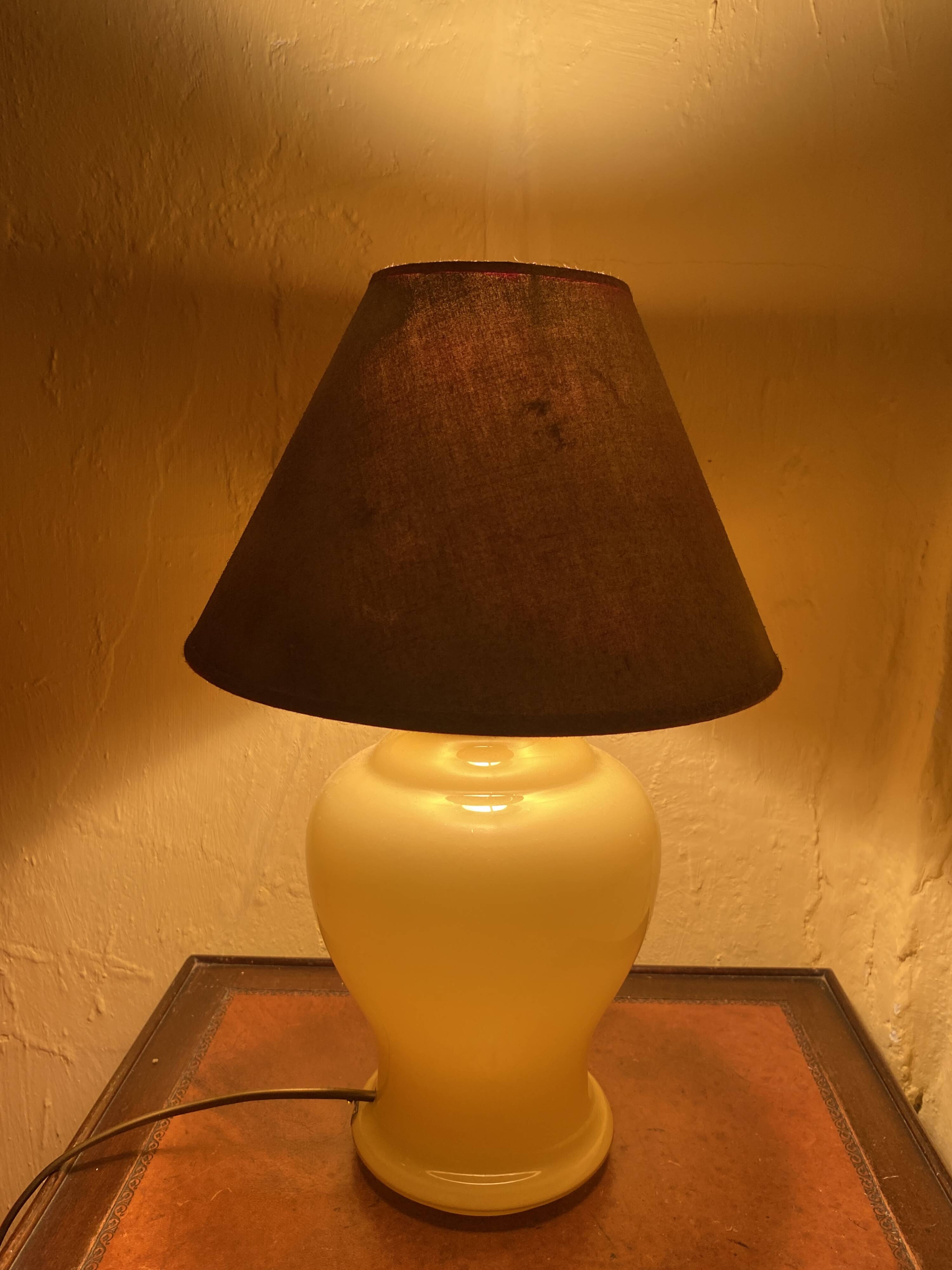 Glass lamp base, Denmark