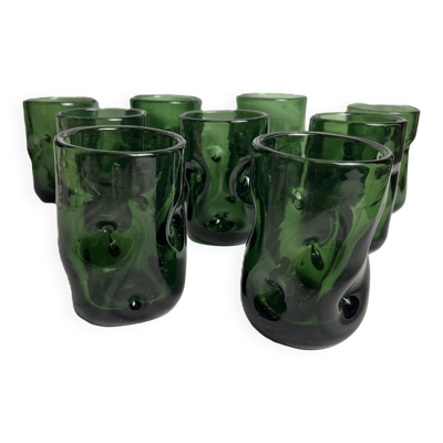 9 verres à whisky Murano Empori, vers 1960