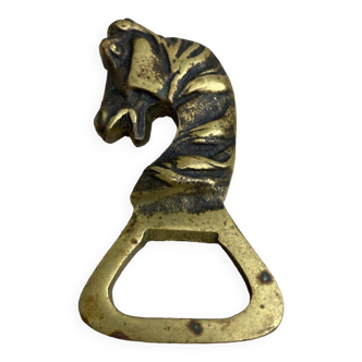 Bronze horse head bottle opener