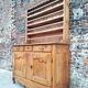 Antique sideboard, solid wood farmhouse furniture.