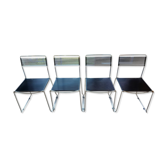 Set of 4 chairs by Giandomenico Belotti for Alias