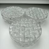 Ceiling Lamp Light Vintage 1970s Basket Weave