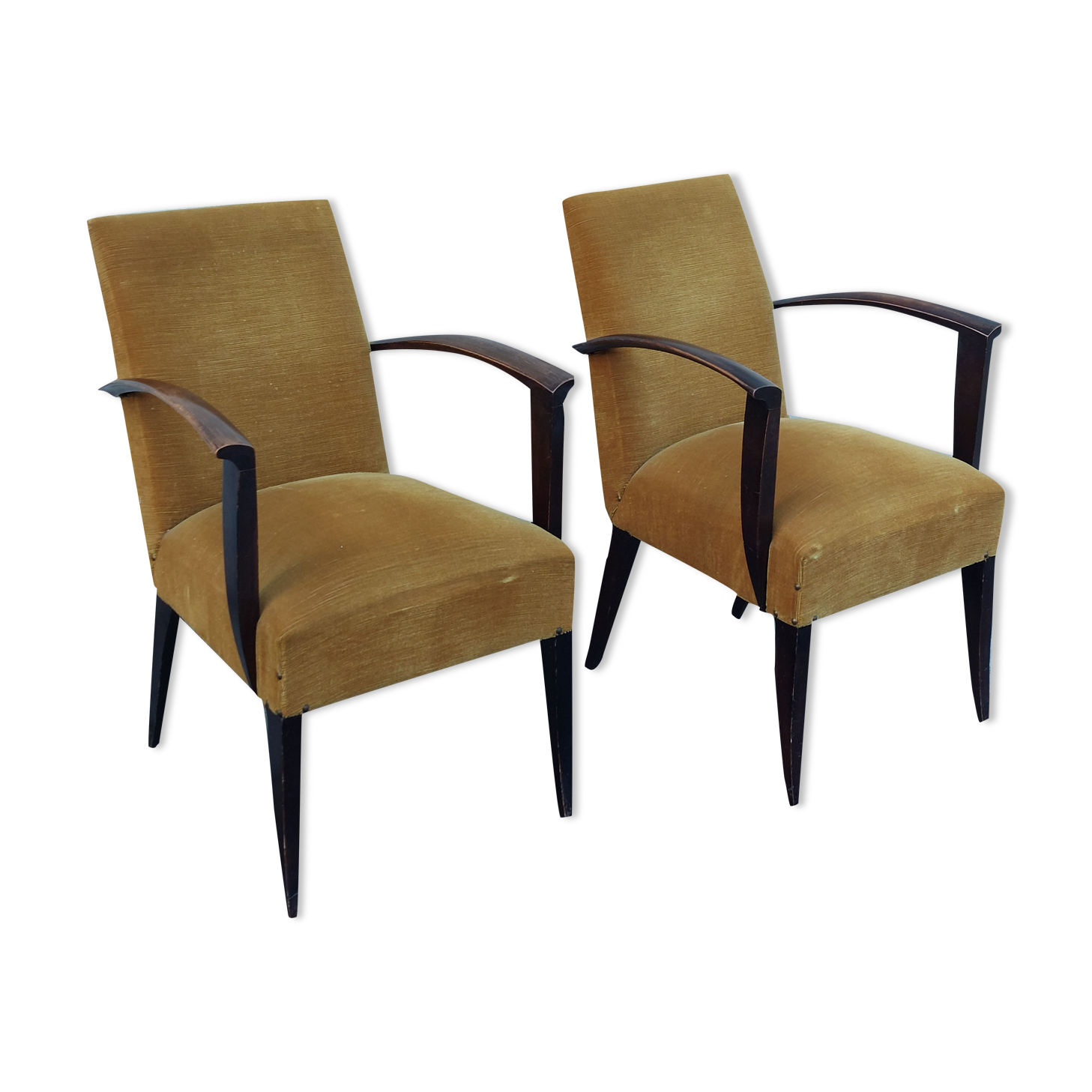 Paire de fauteuils bridge Art déco 1930