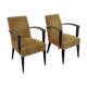 Paire de fauteuils bridge Art déco 1930