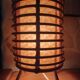 Cylindrical rattan lamp by Louis Sognot