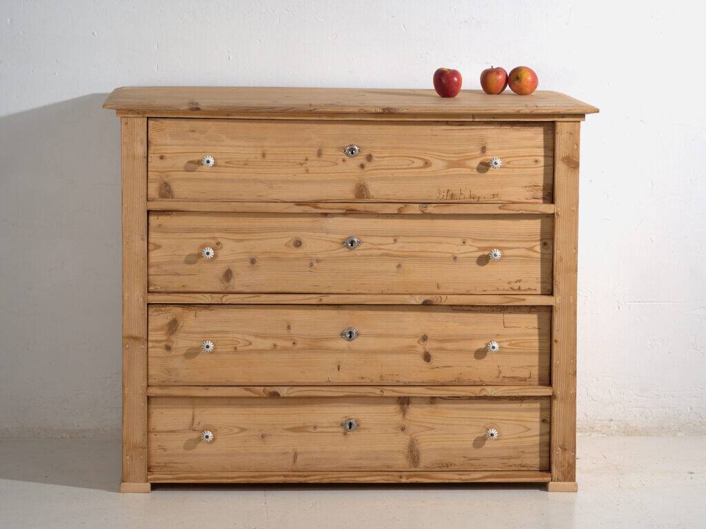Pine commode stripped – Central Europe, around 1920