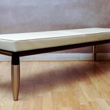 Bench top White leather