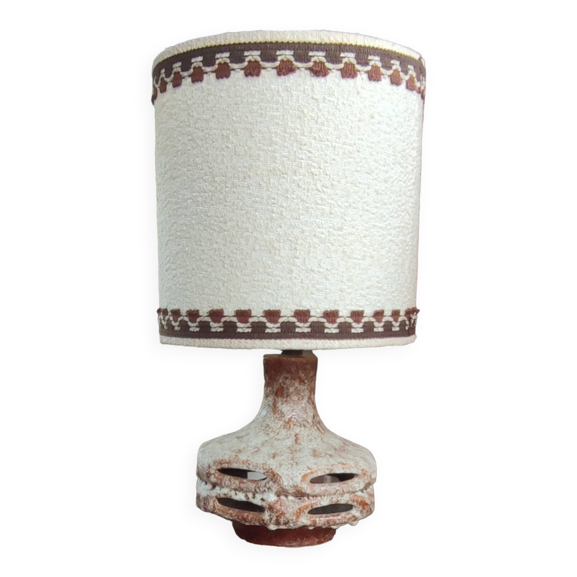 Vintage stein keramik west germany ceramic table lamp/1960s
