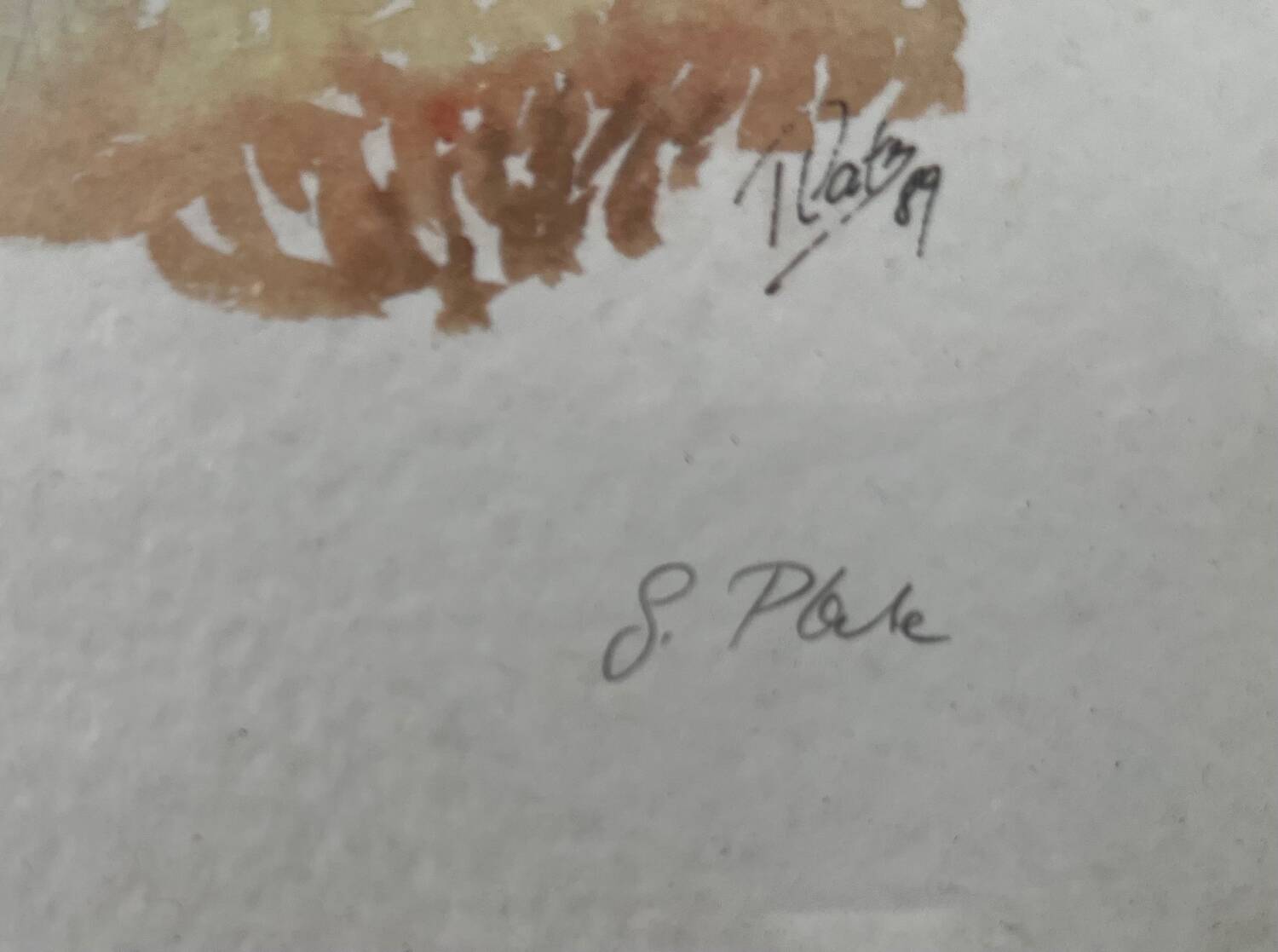 Painting: Lithograph - Autumn Landscape