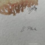 Painting: Lithograph - Autumn Landscape