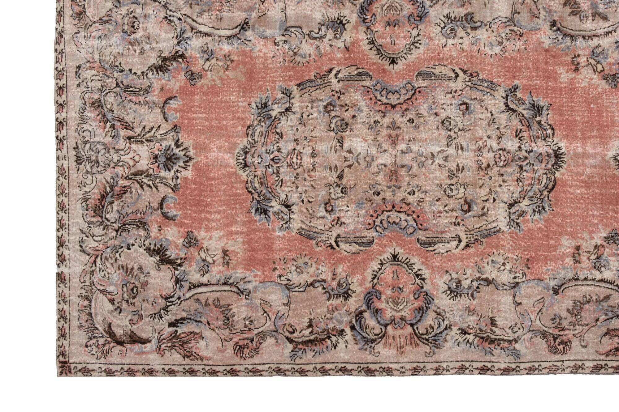 Vintage Turkish handmade rug 205x326 cm