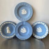 Lot of 4 Wedgwood BLUE Jasperware vintage