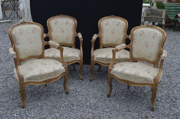 Salon style louis XV en bois doré
