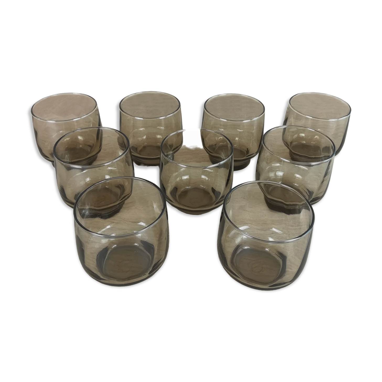 9 lever glasses in smoked glass
