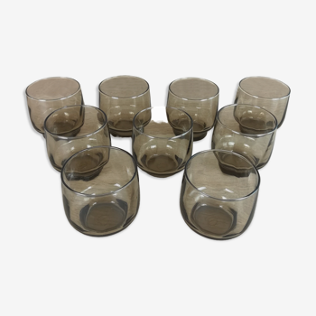 9 lever glasses in smoked glass