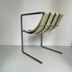 Chaise designer Avrandinis coton et acier tubulaire