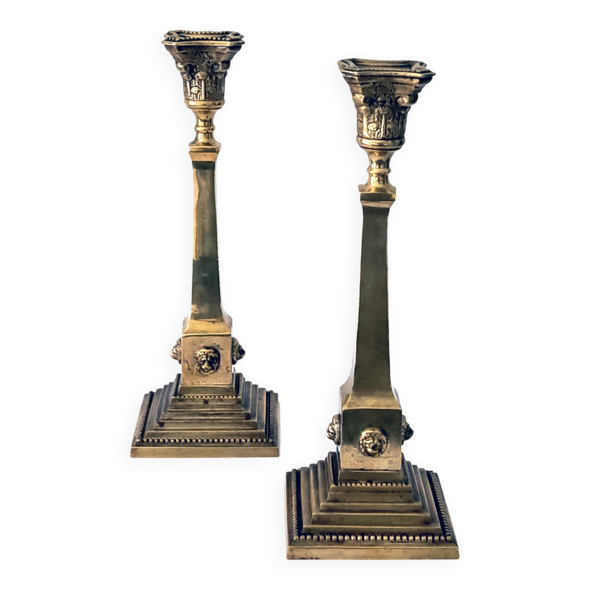 Victorian style candlestick set