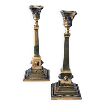 Victorian style candlestick set
