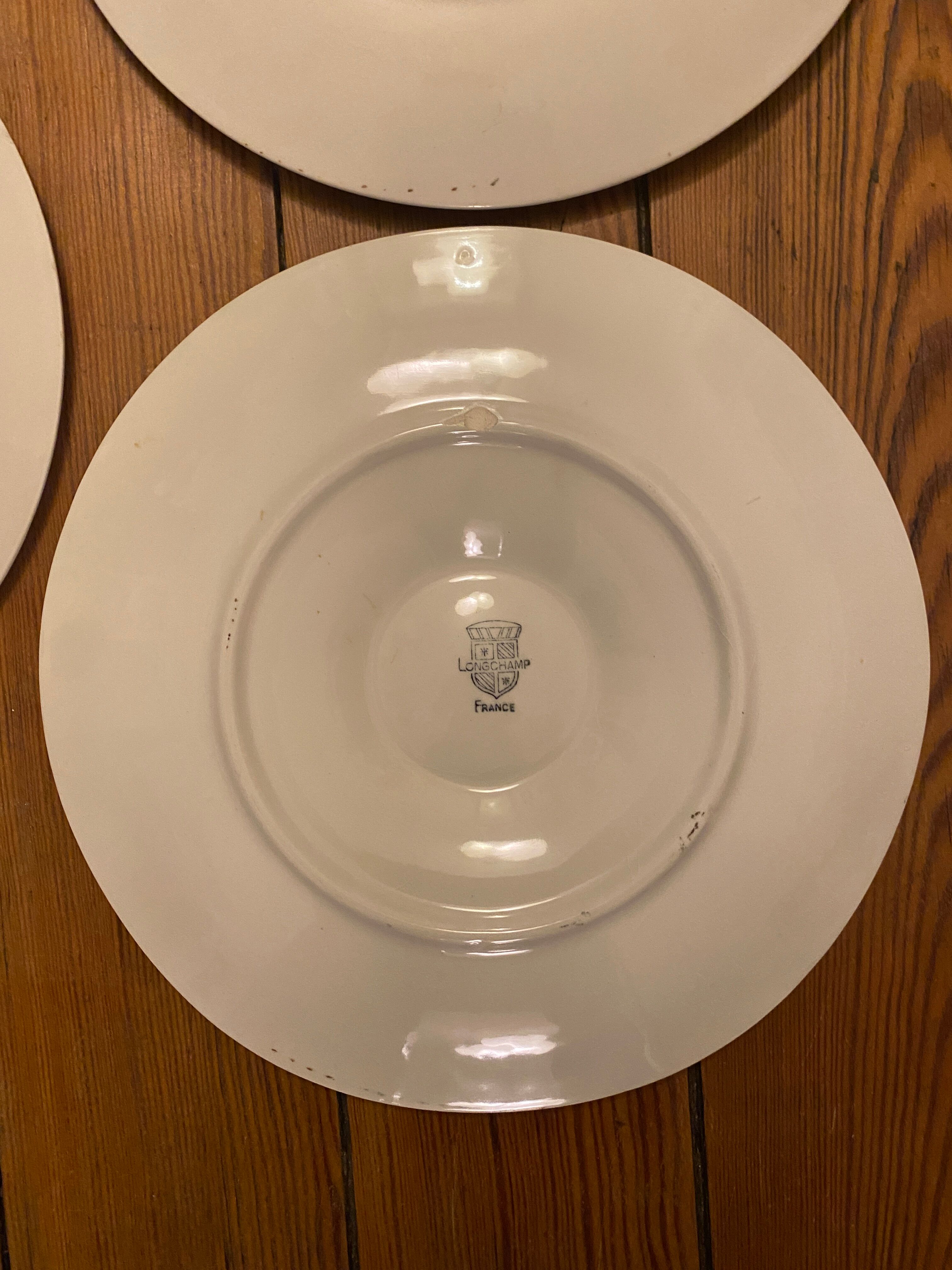 Set de 4 assiettes à huîtres Longchamp