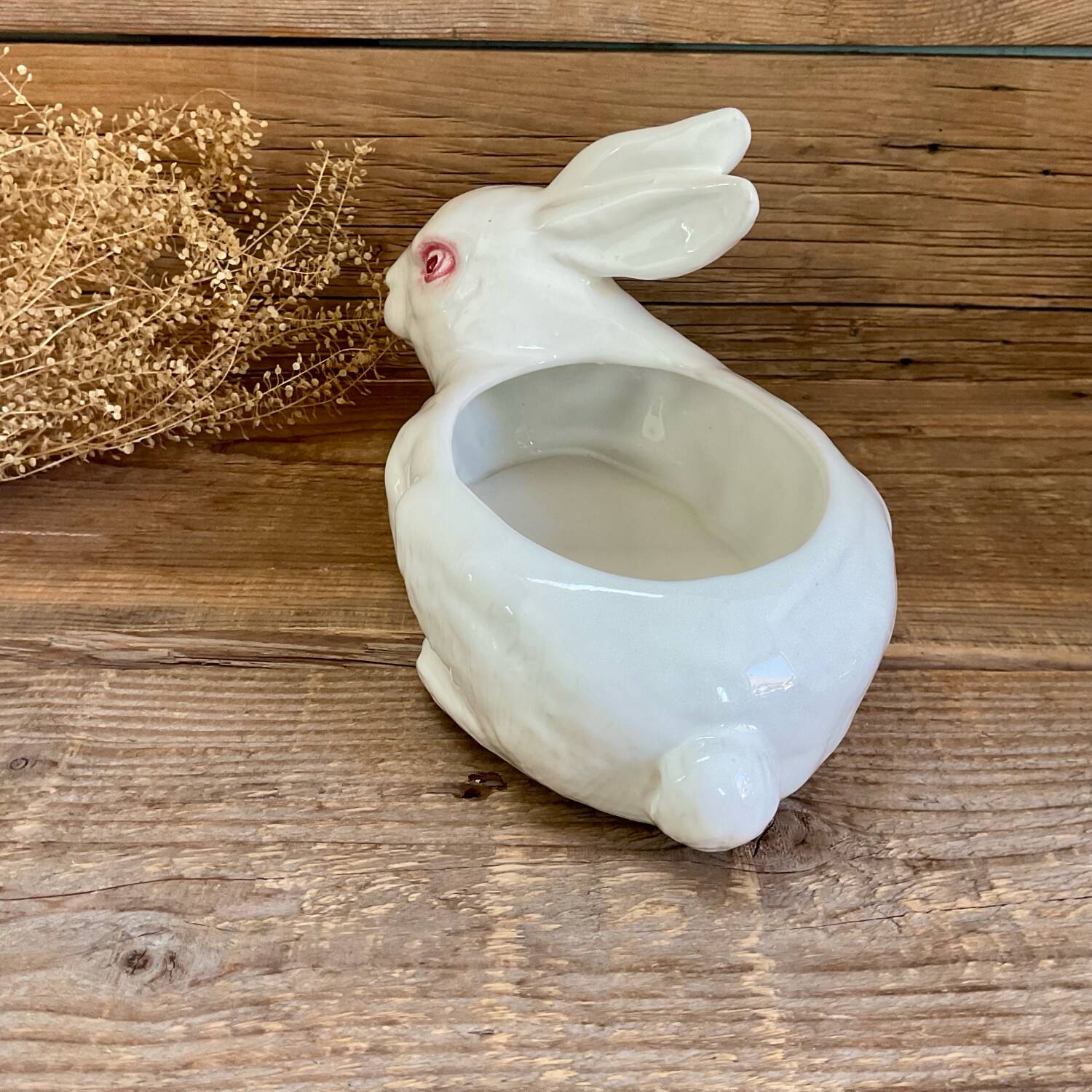 Vintage white rabbit terrine