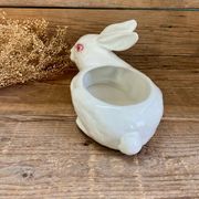 Terrine lapin blanc vintage