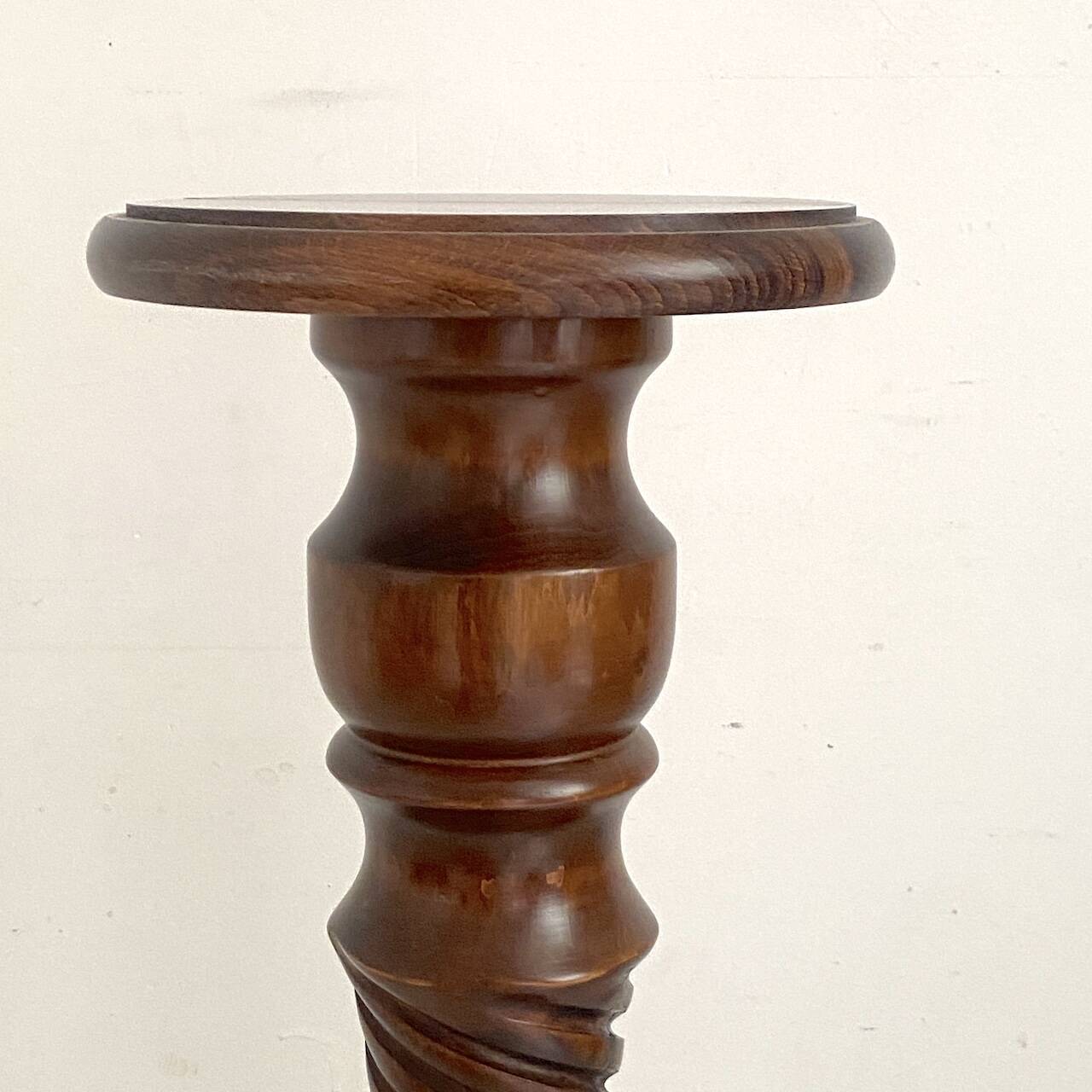 Vintage solid oak stool