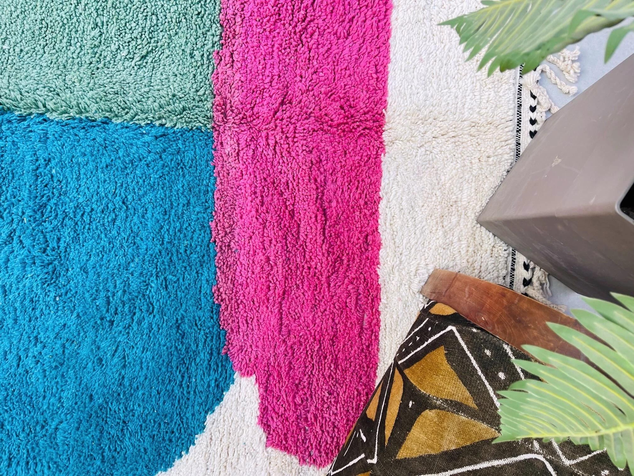 Abstract Moroccan rug - Beni Ouarain rug 2.5/1.5
