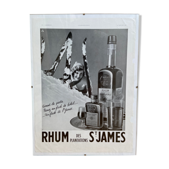 Advertising poster Rum Saint James January 15, 1938
