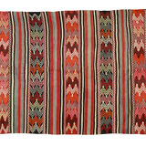 Anatolian handmade kilim rug 226 cm x 137 cm