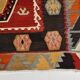 %100 Wool Turkish Vintage Kilim Rug, Mid Century Modern, 183x324 Cm
