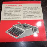 Underwood 310 by Olivetti Typewriter