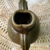 Persimmon glazed terracotta oil jar