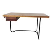 Black tubular metal desk design 1960