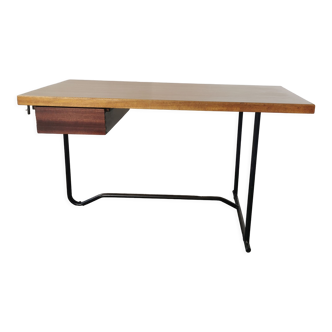 Black tubular metal desk design 1960