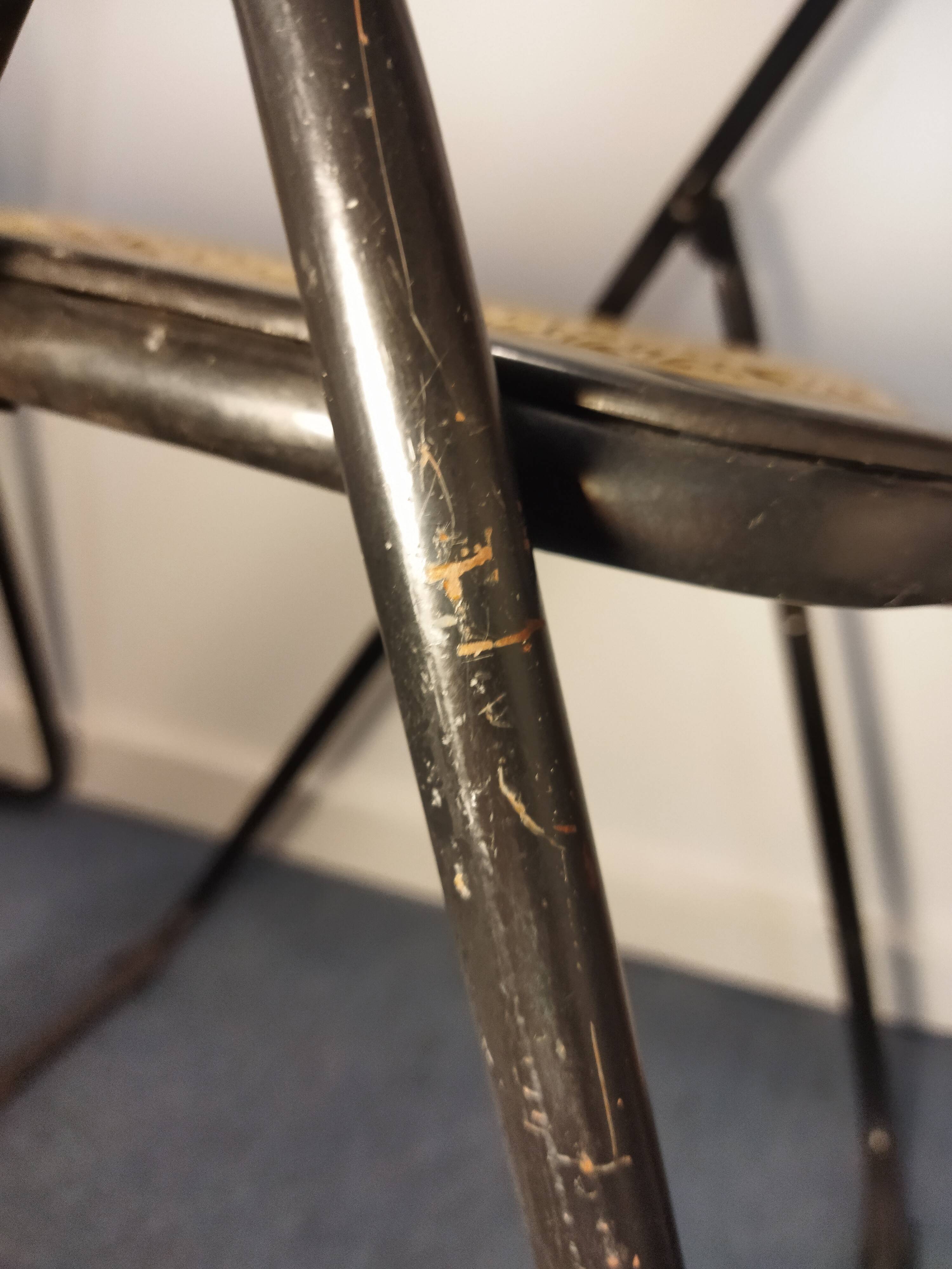 Pair of Italian folding chairs