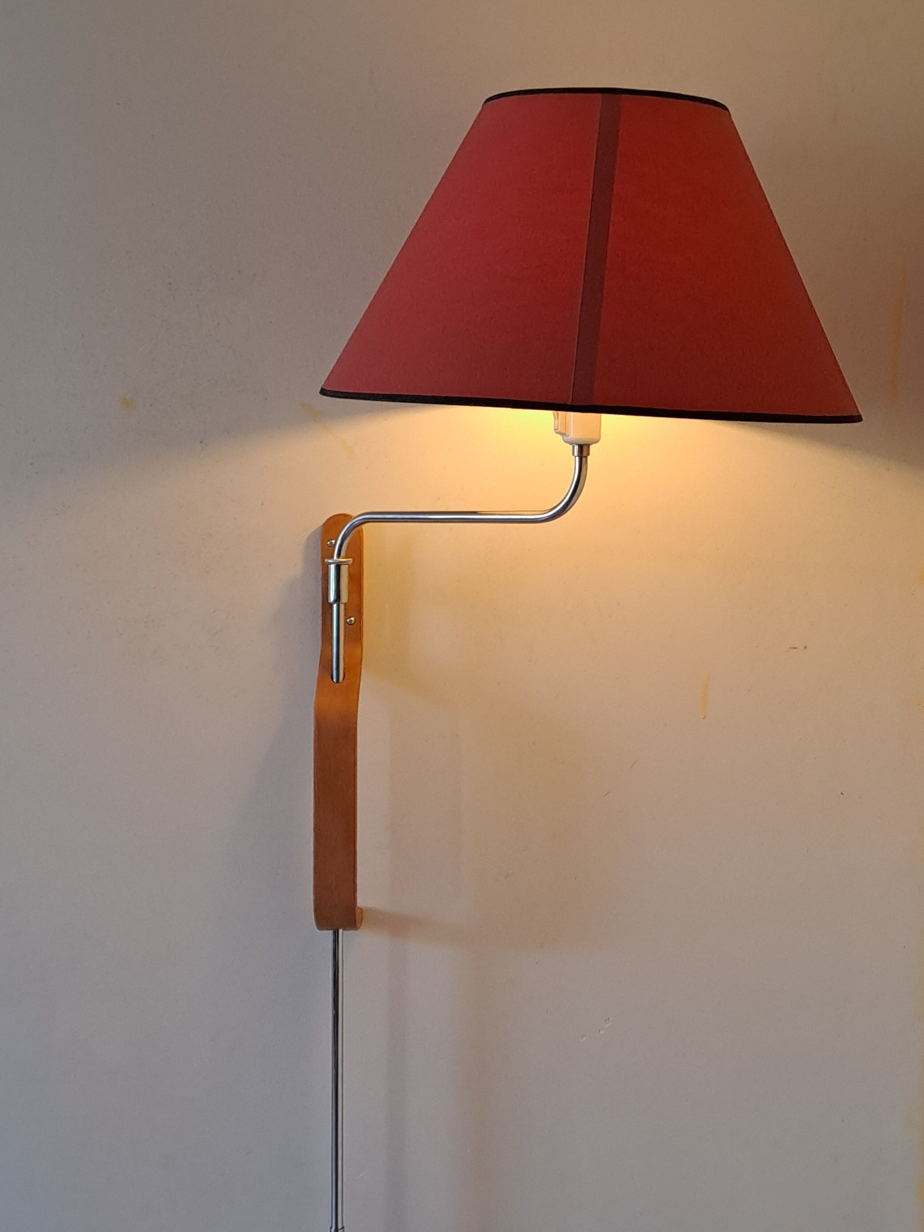 "Grevie" wall light by Lars Bessfelt, Mid-Century Scandinavian 1960s.