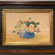 Tableau ancien , nature morte aux roses, XX siècle