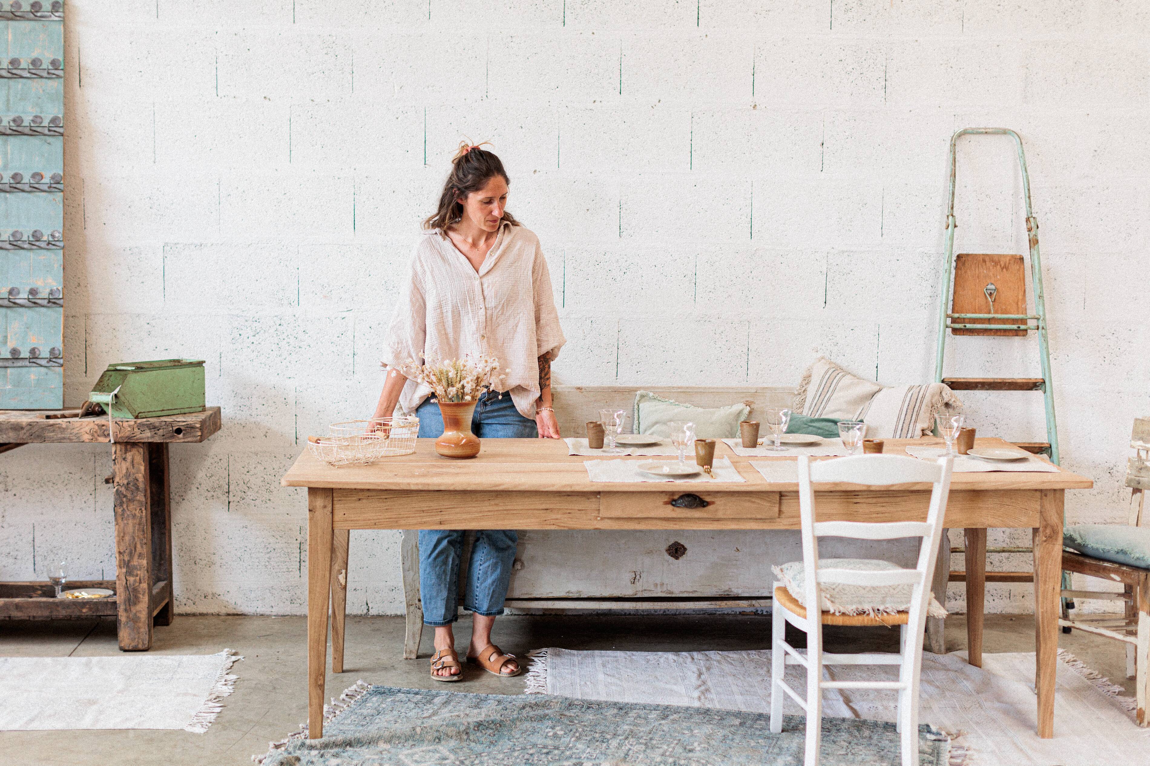 White wooden chest bench