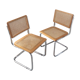 Pair of chairs Marcel Breuer Cesca B32
