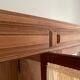 Showcase three vintage glass doors