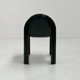 Paire de Chaises Verte Foncée Modèle 4854 Chair par Gae Aulenti pour Kartell, 1970